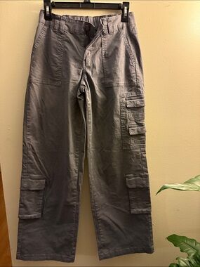 Wild Fable High Rise Wide Leg Cargo Pants Gray Size XS